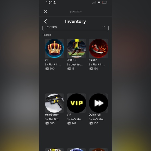 Roblox account
